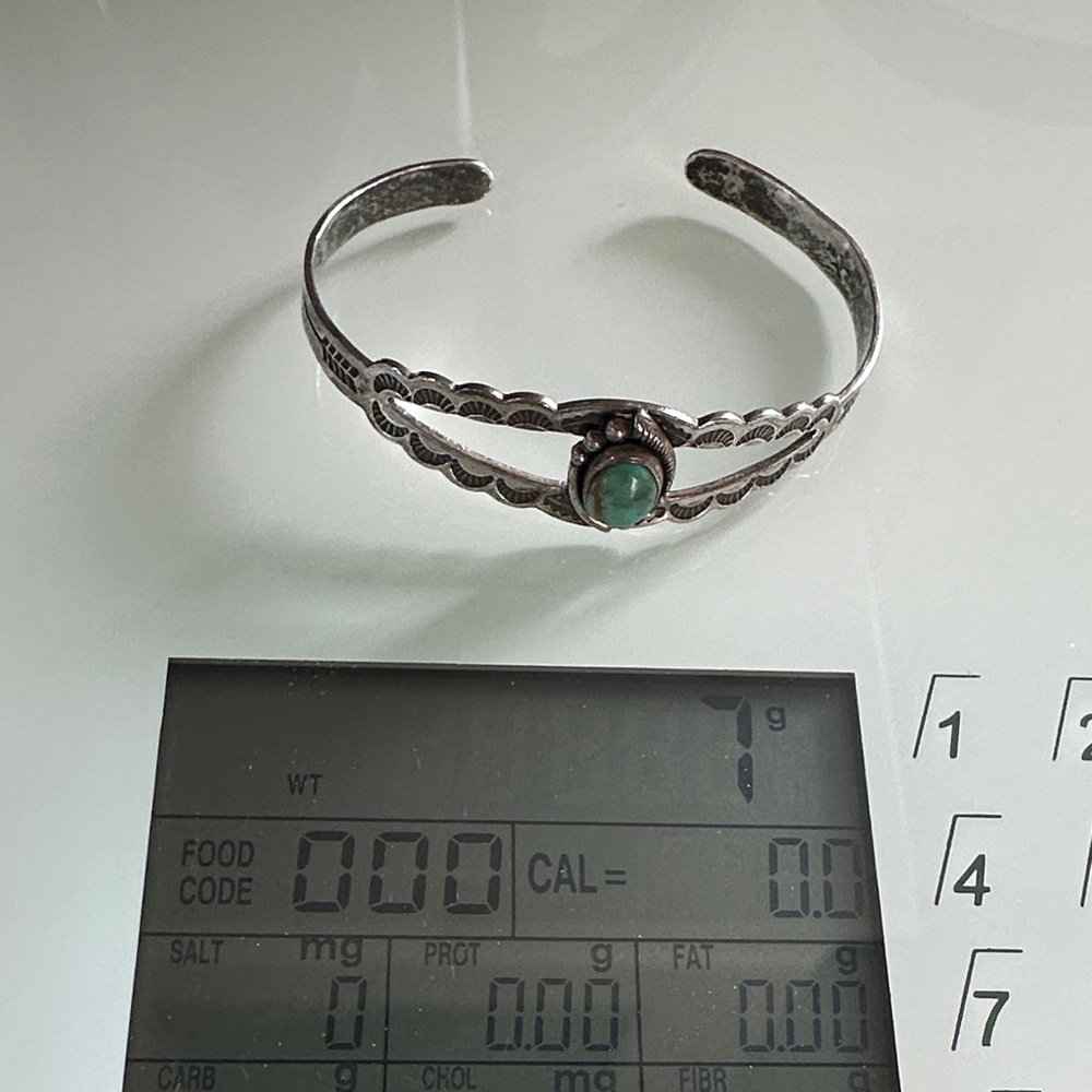 Sterling Silver Bracelet with turquoise stone